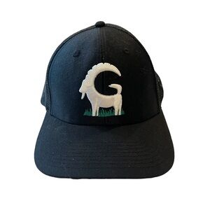 Ball Cap Goat Turf Mens Blue Mesh adjustable Embroidered